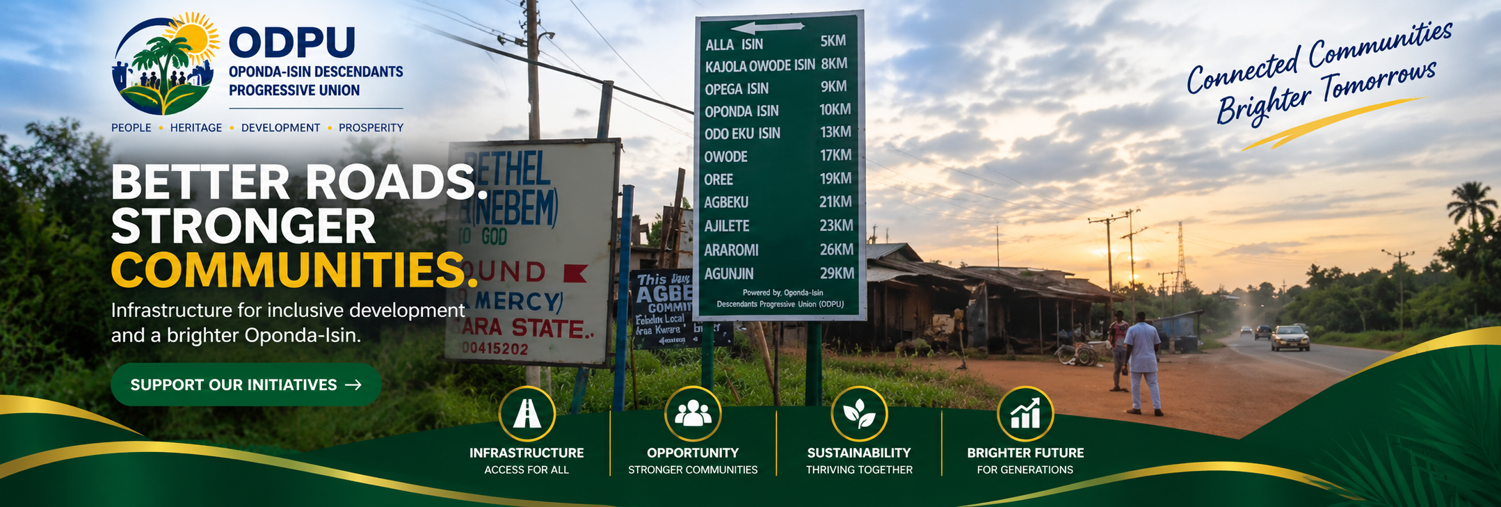 Better Roads. Stronger Communities. Infrastructure for inclusive development.